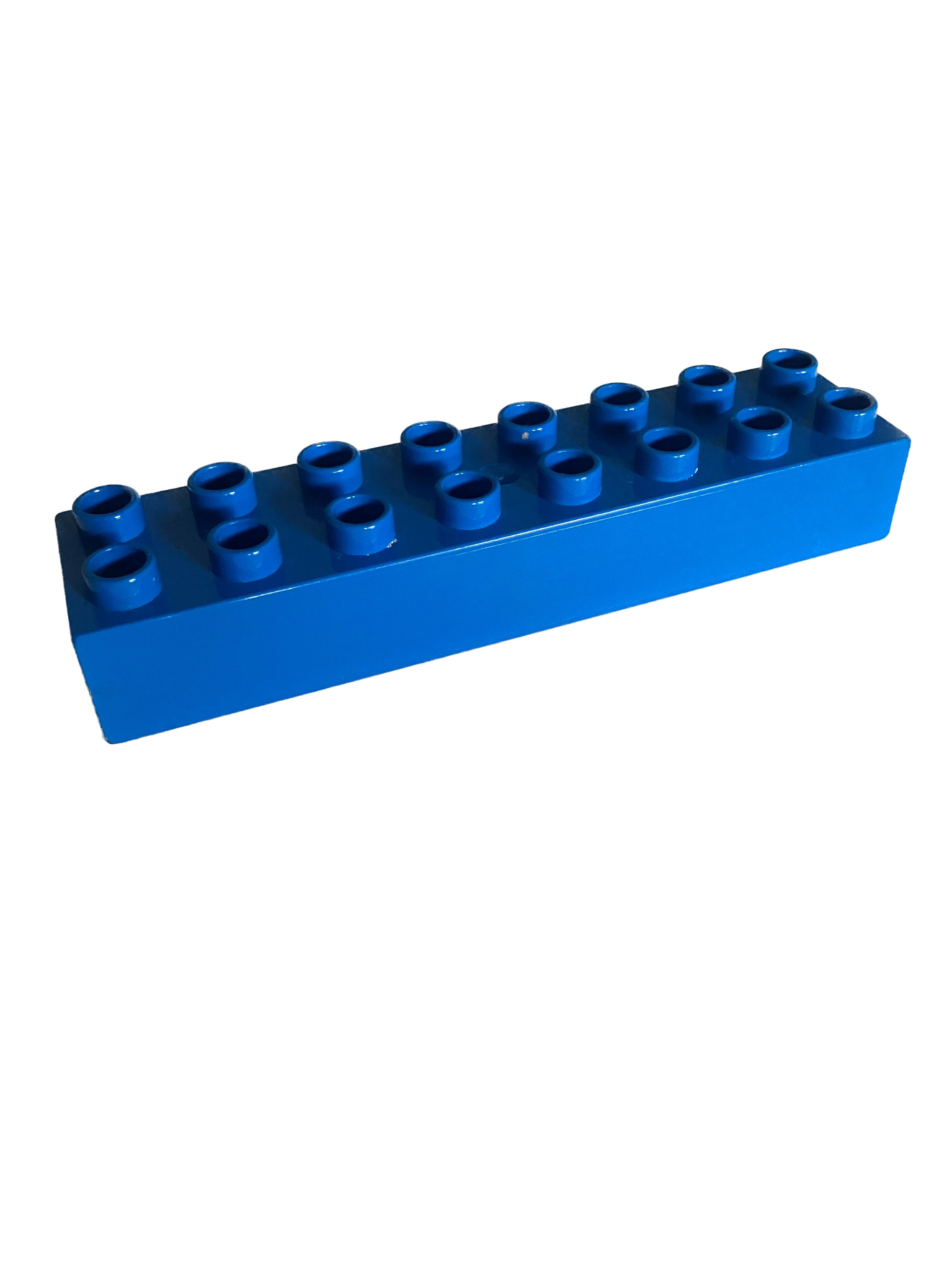 Lego Duplo kostka tm. modrá 2x8 tlustá